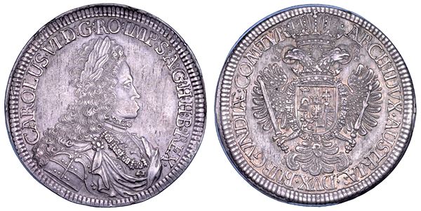 AUSTRIA. KARL VI, 1711-1740. Doppeltaler. Hall.