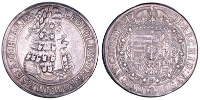 Leopold I, Taler 1701, Hall