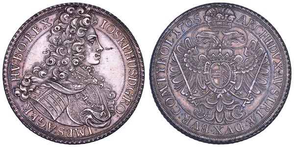 AUSTRIA. JOSEPH I, 1705-1711. Taler 1705. Wien.