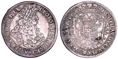 Leopold I, 1/2 Taler del 1703, Kremnitz