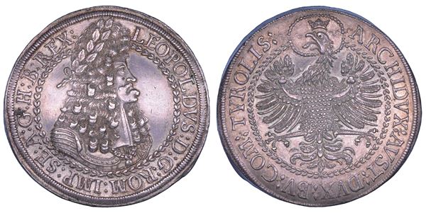 AUSTRIA. LEOPOLD I, 1657-1705. Doppeltaler. Hall.