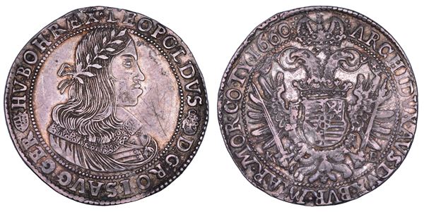 AUSTRIA. LEOPOLD I, 1657-1705. Taler 1660. Kremnitz.