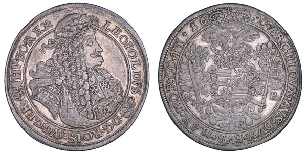 AUSTRIA. LEOPOLD I, 1657-1705. Taler 1690. Kremnitz.