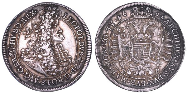AUSTRIA. LEOPOLD I, 1657-1705. Taler 1691. Kremnitz.