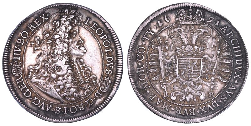 AUSTRIA. LEOPOLD I, 1657-1705. Taler 1691. Kremnitz.  - Asta Numismatica - Cambi Casa d'Aste