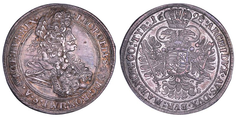 AUSTRIA. LEOPOLD I, 1657-1705. Taler 1698. Kremnitz.  - Auction Numismatics - Cambi Casa d'Aste