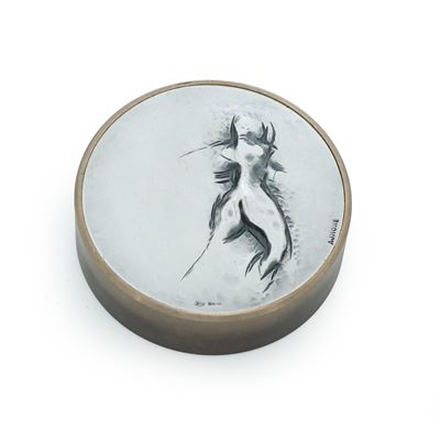 Giuseppe Ajmone, Fermacarte in ottone e argento