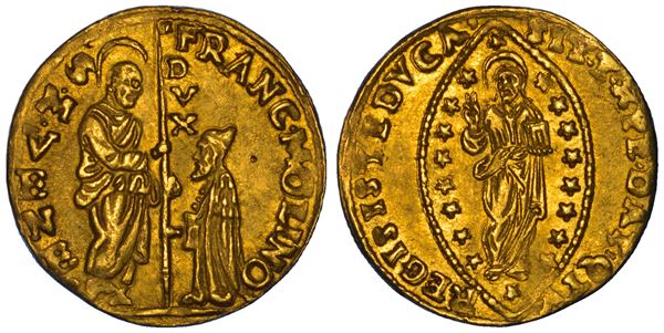 VENEZIA. FRANCESCO MOLIN, 1646-1655. Zecchino.