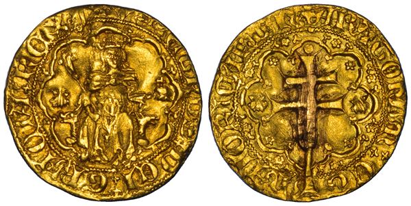 SPAGNA. PEDRO IV, 1336-1387. Real d'oro. Maiorca.