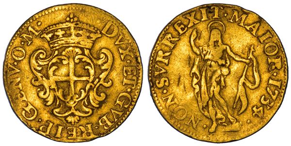 GENOVA. DOGI BIENNALI E GOVERNATORI DELLA REPUBBLICA, 1528-1797. SERIE DELLA III FASE, 1637-1797. Zecchino 1734.