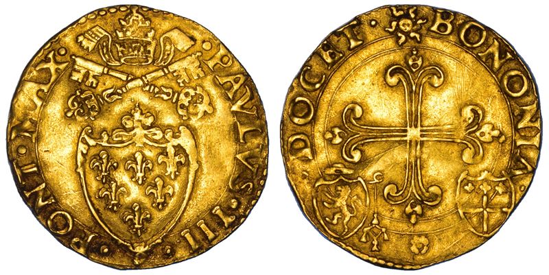 STATO PONTIFICIO. PAOLO III, 1534-1549. Scudo d'oro del sole. Bologna.  - Asta Numismatica - Cambi Casa d'Aste