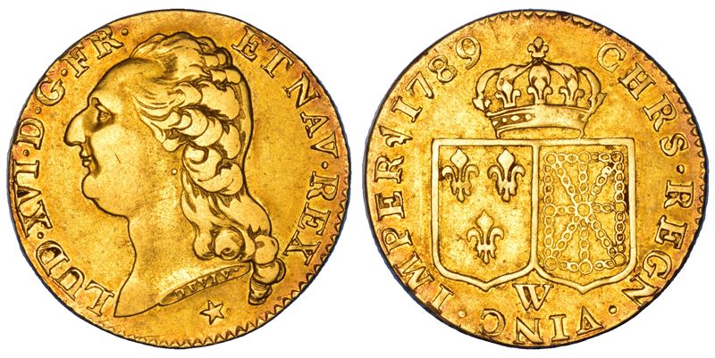 FRANCIA. LOUIS XVI, 1774-1793. Louis d'or 1789. Lille.  - Auction Numismatics - Cambi Casa d'Aste