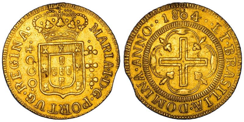 BRASILE. MARIA I, 1786-1805. 4000 Reis 1804. Bahia.  - Asta Numismatica - Cambi Casa d'Aste