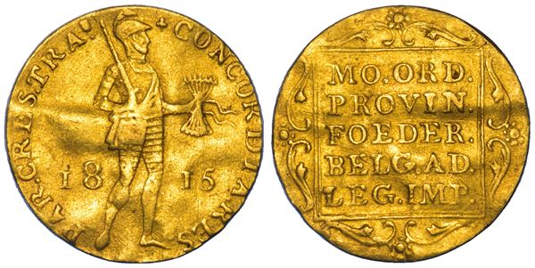 PAESI BASSI. WILLEM I, 1815-1840. Ducat 1815. Utrecht.