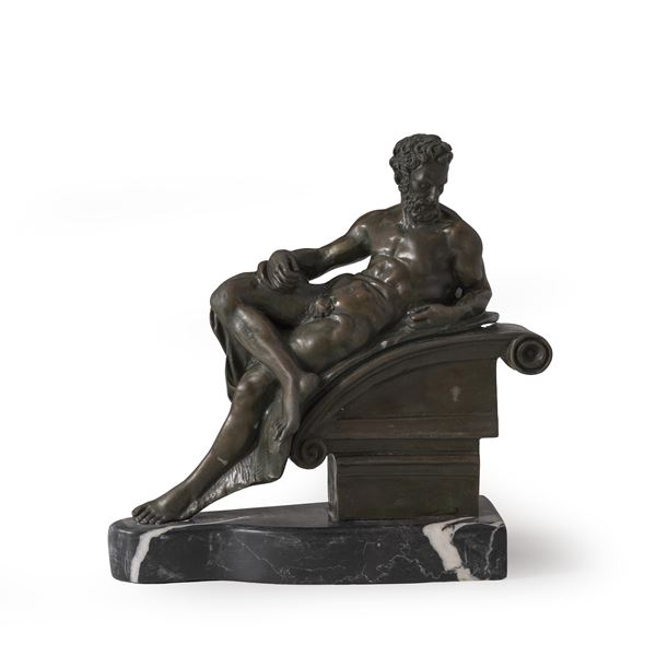 Nudo maschile di gusto rinascimentale, firmato Morrow