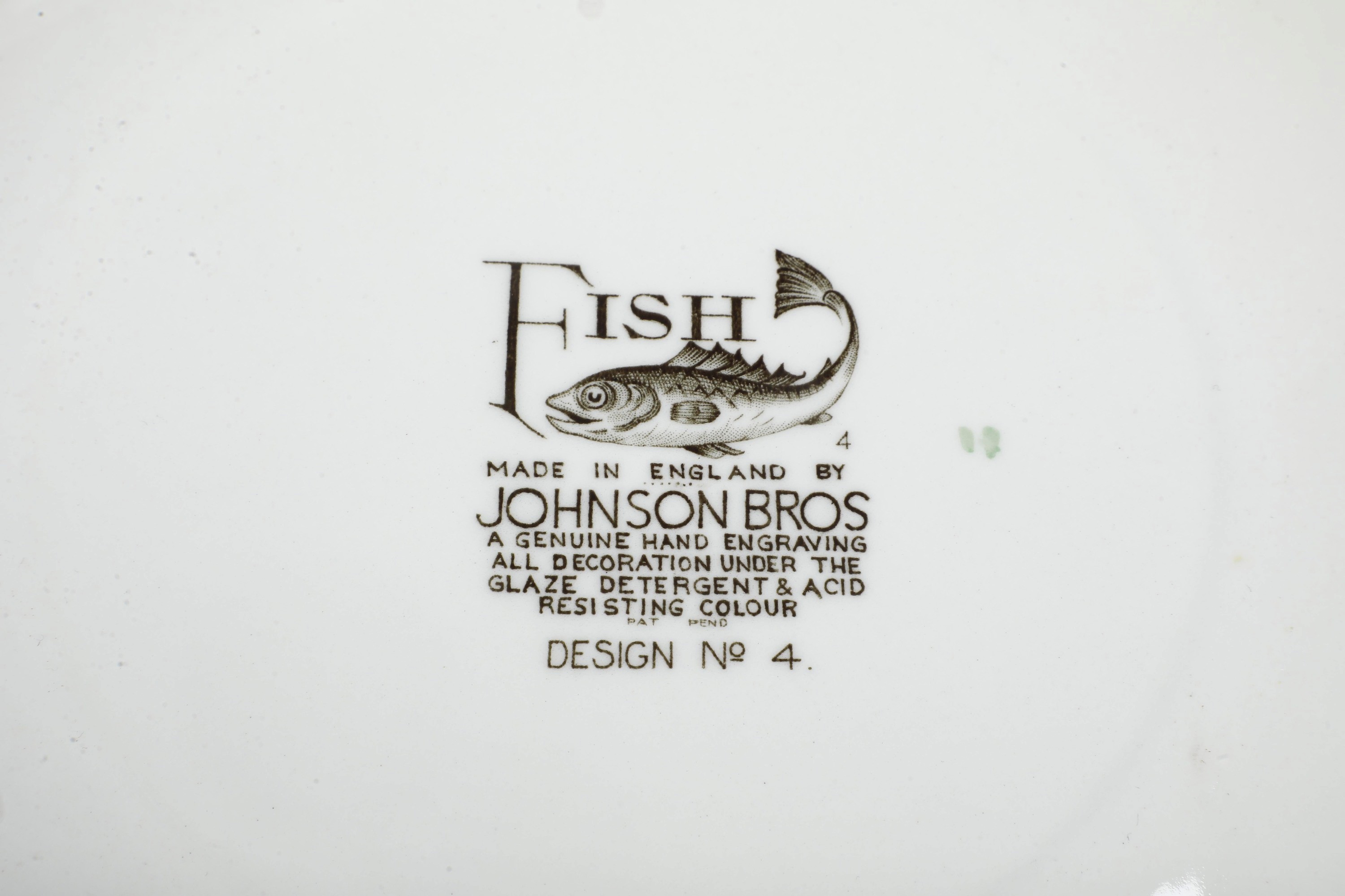 Johnson Bros, Servizio da pesce “Fish”, Inghilterra (terzo quarto del XX secolo)