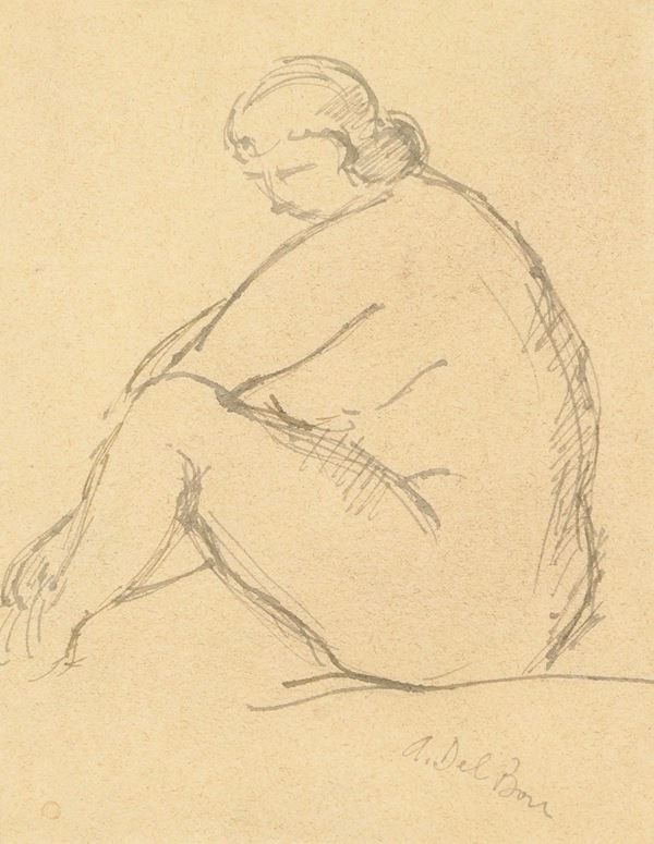 Angelo Del Bon - Figura seduta