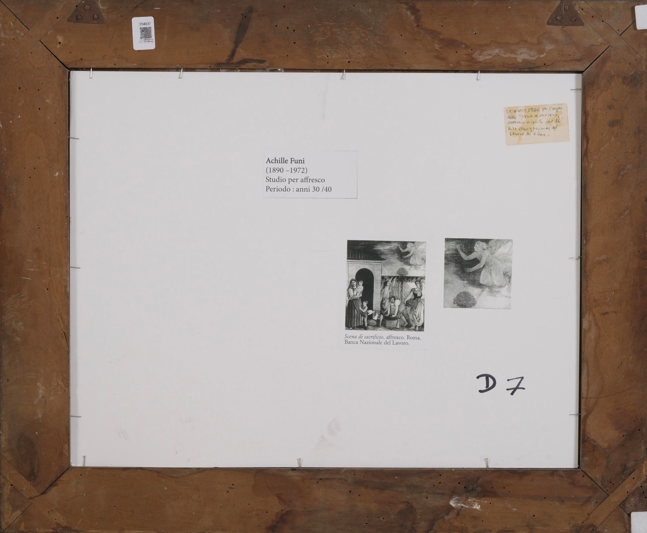 Achille Funi - Studio per affresco