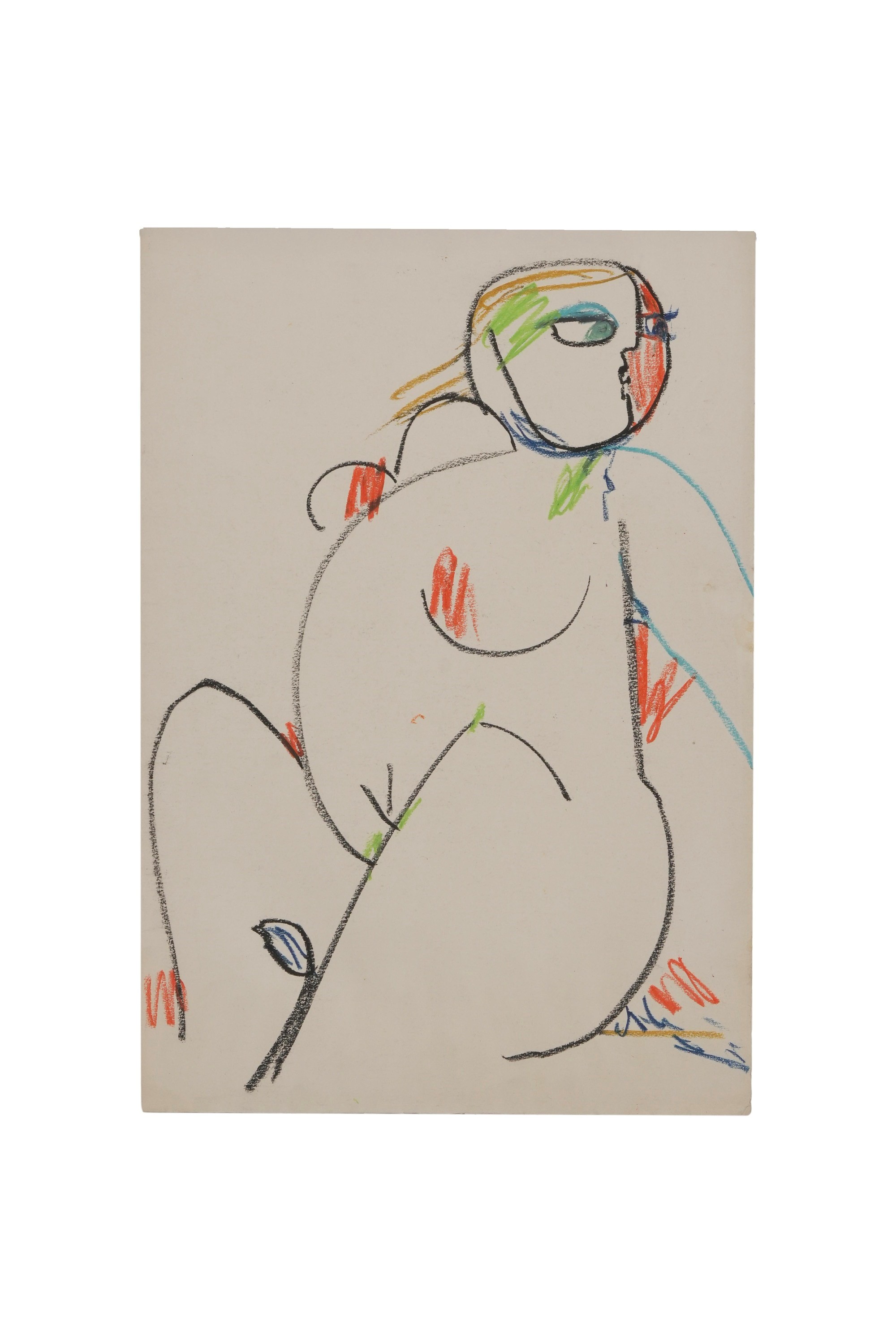 Franz Marangolo - Sei disegni, tecnica mista e pastello su carta
