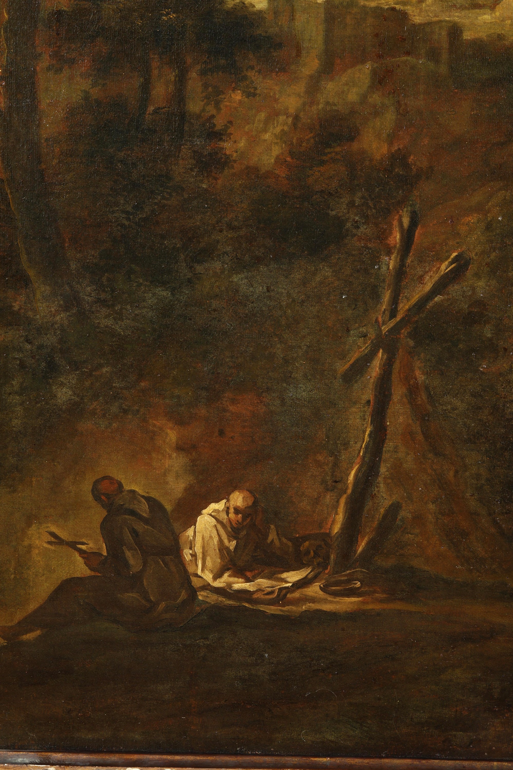 Carlo Antonio Tavella - Paesaggio con figure, olio su tela