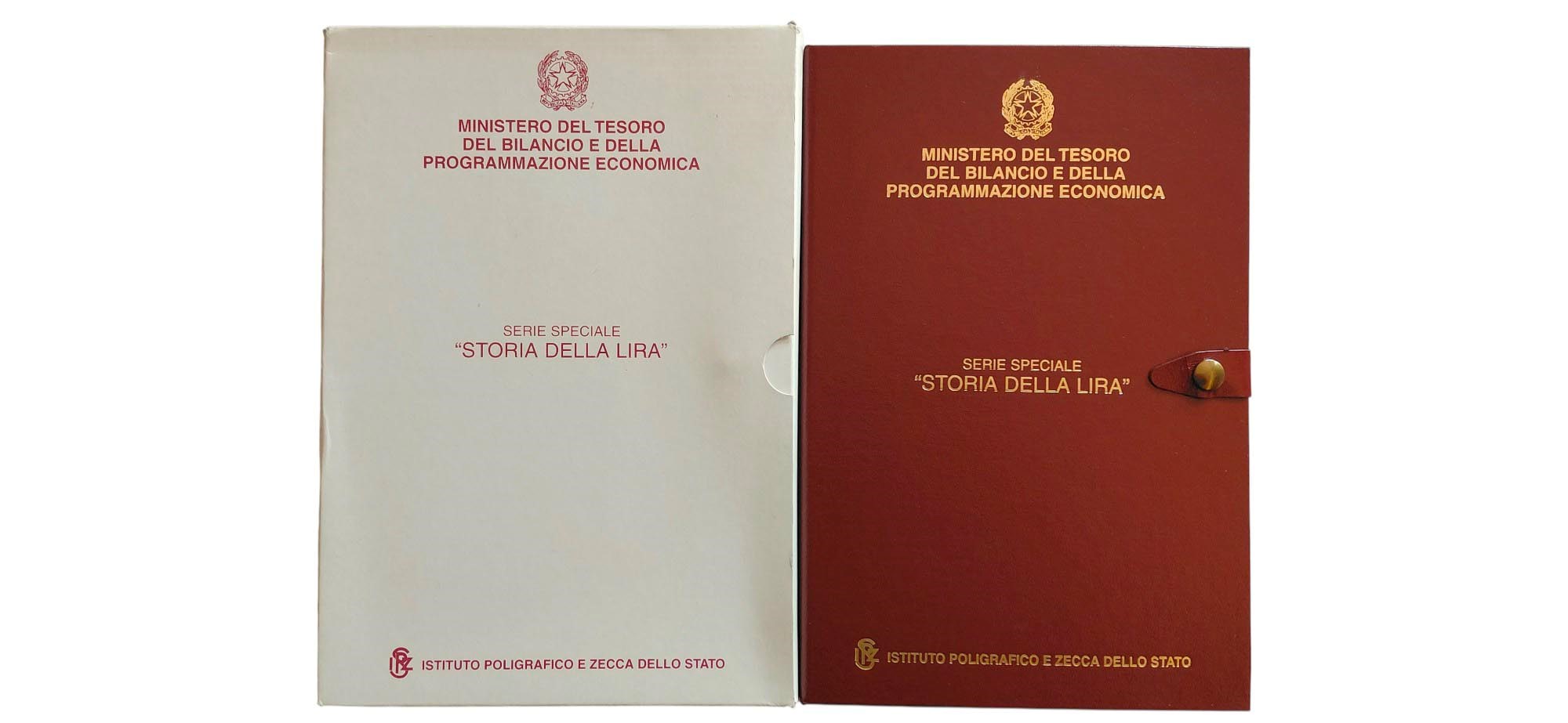 Italia 1999-2001: Serie Speciale “Storia della Lira” completa di 6 monete celebrative Fior di Con...