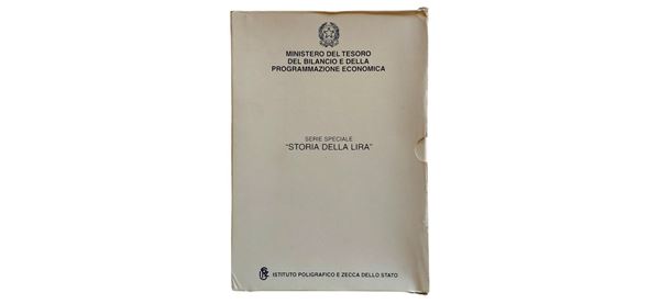 Italia 1999-2001: Serie Speciale “Storia della Lira” completa di 6 monete celebrative Fondo Specchio (proof), relative agli anni: 2 X 1999, 2 X 2000 e 2 X 2001, alloggiate nel cofanetto originale.