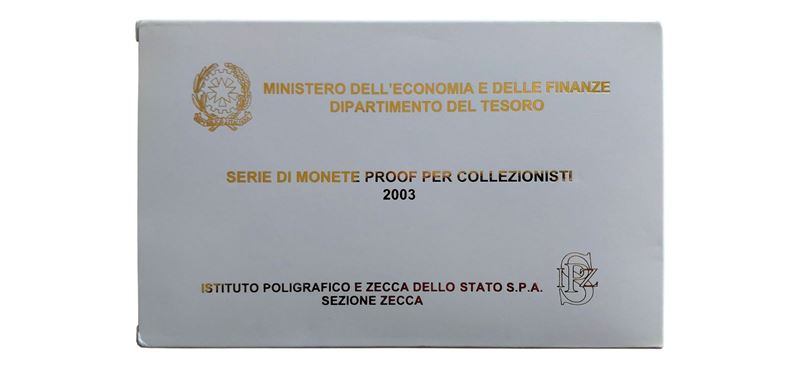 Italia 2003 - divisionale Euro fondo specchio.