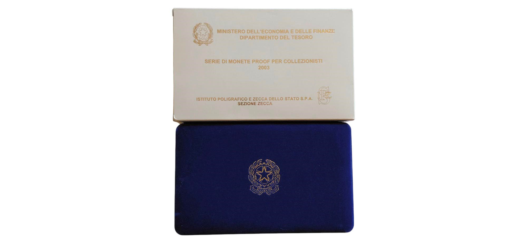 Italia 2003 - divisionale Euro fondo specchio.