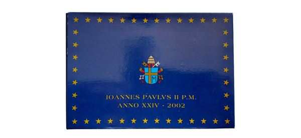 Vaticano 2002 - divisionale Euro fondo specchio.