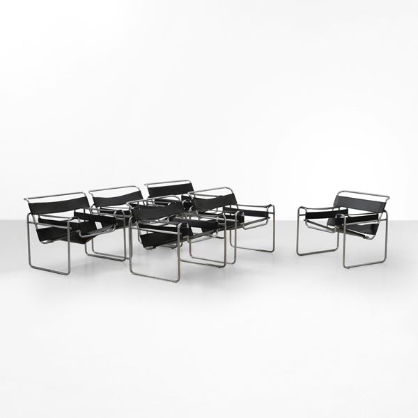 Marcel Breuer - Sei poltrone mod. B3 Wassily