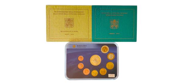 Vaticano-Andorra 2009-2014: 3 divisionali FdC.