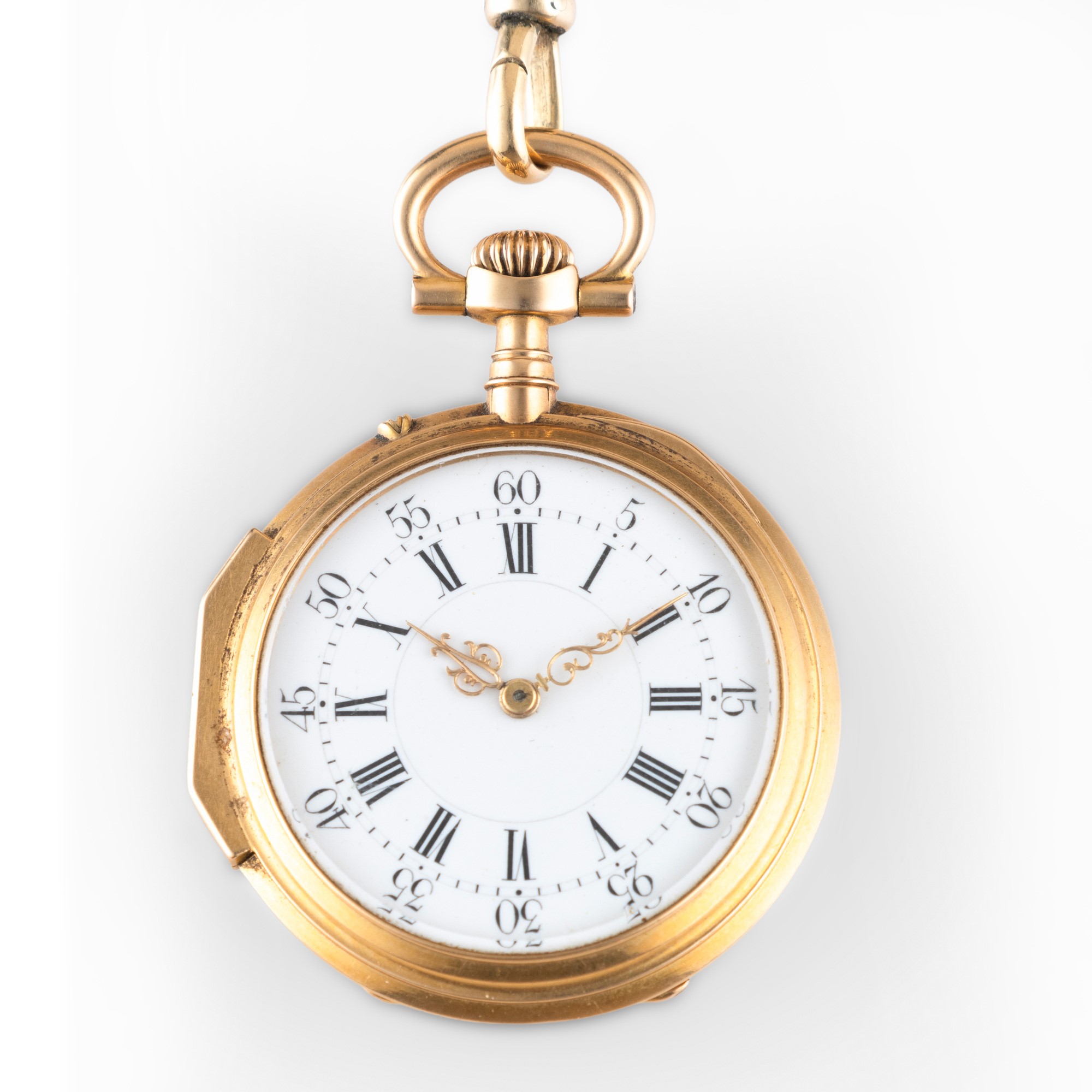 Vacheron & Constantin - Orologio da tasca in oro giallo 18k con monogramma in rilievo, carica man...