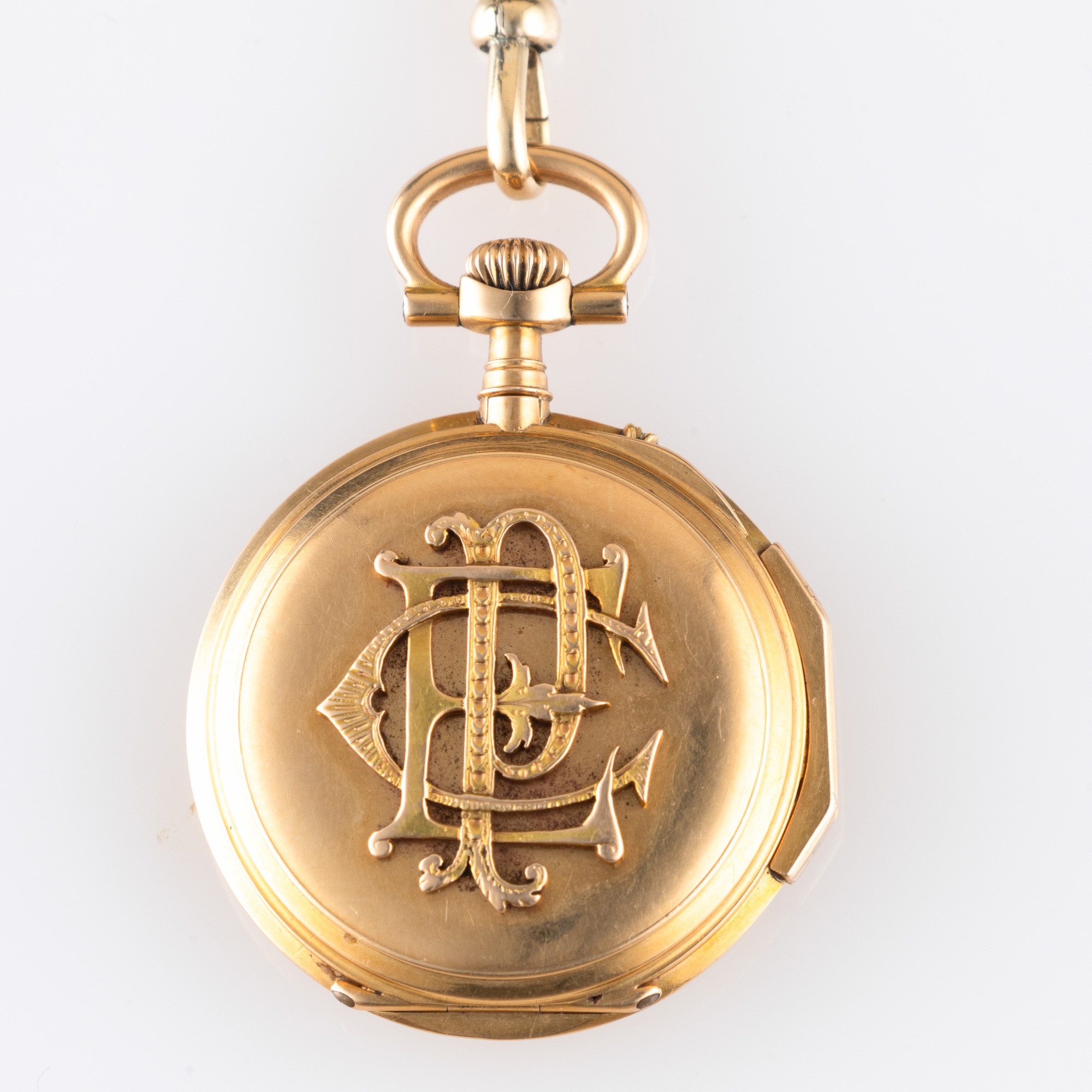 Vacheron & Constantin - Orologio da tasca in oro giallo 18k con monogramma in rilievo, carica man...