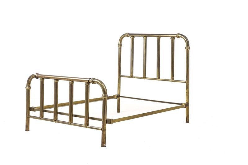 Letto in ottone dorato  - Auction Antiques - Cambi Casa d'Aste