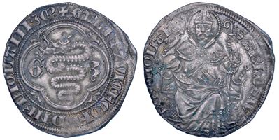 Gian Galeazzo Visconti, Grosso o pegione, Milano, 1395-1402