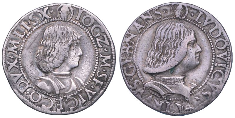 MILANO. GIAN GALEAZZO MARIA SFORZA - REGGENZA DI LUDOVICO MARIA SFORZA, 1480-1494. Testone (o Grosso da 20 Soldi).  - Asta Numismatica - Cambi Casa d'Aste