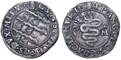 Milano, Galeazzo Maria Sforza, Grosso da 5 soldi, 1466-1476