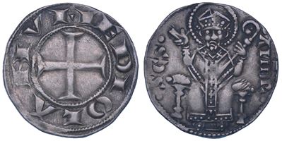 Milano, Moneta senza il nome dell'Imperatore, Ambrosino d’argento, Metà XIII - Inizio XIV Secolo