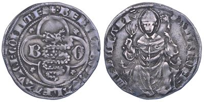 Ambrosiano milanese, Grosso (Bernabò e Galeazzo II Visconti), 1354-1378