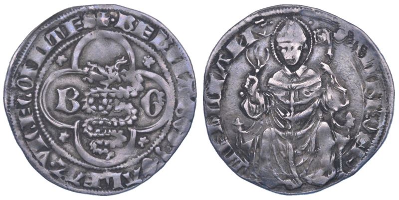 MILANO. BERNABO' E GALEAZZO II VISCONTI, 1354-1378. Grosso.  - Asta Numismatica - Cambi Casa d'Aste