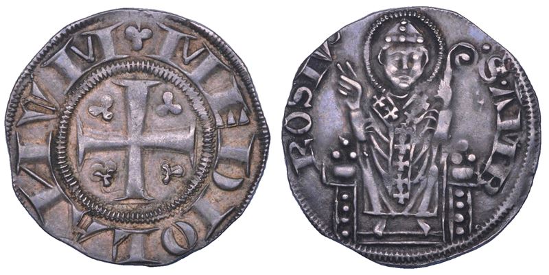 MILANO. ETA' COMUNALE, MONETE SENZA IL NOME DELL'IMPERATORE, METÀ XIII - INIZIO XIV SECOLO. Ambrosino piccolo.  - Asta Numismatica - Cambi Casa d'Aste