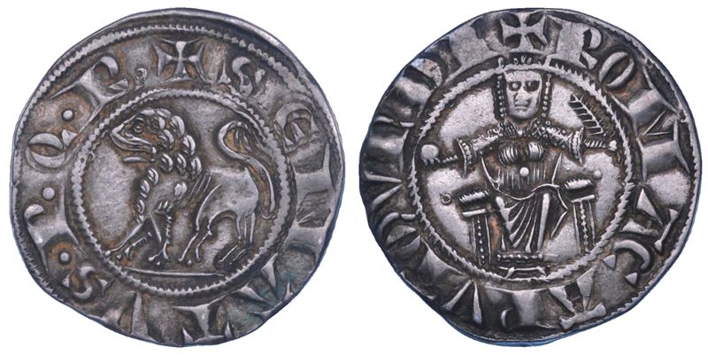 ROMA. SENATO ROMANO, 1184-1447. Grosso o Romanino.  - Asta Numismatica - Cambi Casa d'Aste