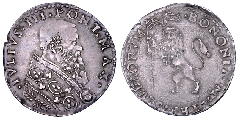 STATO PONTIFICIO.  GIULIO III, 1550-1555. Bianco.  - Auction Numismatics - Cambi Casa d'Aste