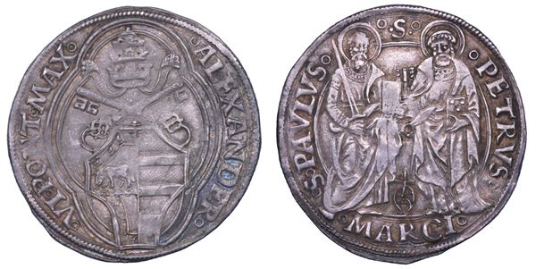 STATO PONTIFICIO. ALESSANDRO VI, 1492-1503. Grosso.