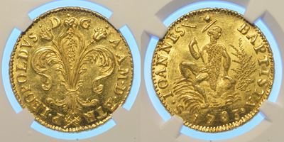 Pietro Leopoldo I di Lorena, Ruspone 1783 in oro, 1765-1790