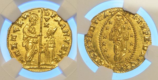 VENEZIA. FRANCESCO VENIER, 1554-1556. Zecchino.