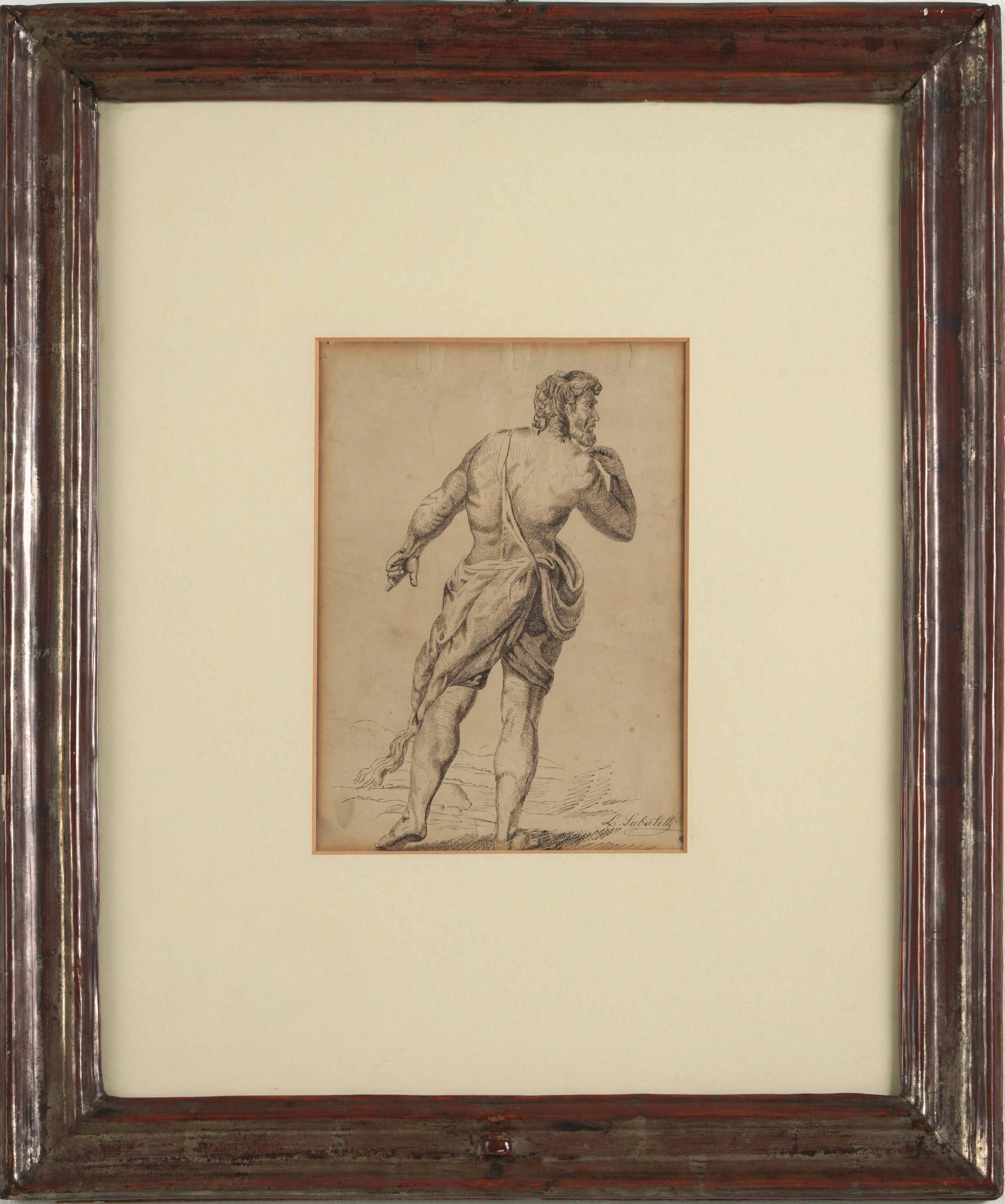 Luigi Sabatelli - Figura virile di spalle