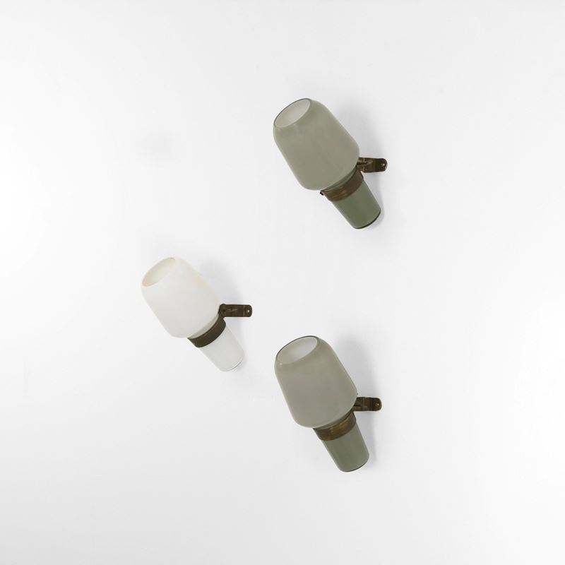 Massimo Vignelli : Tre lampade da parete  - Asta Design Lab - Cambi Casa d'Aste