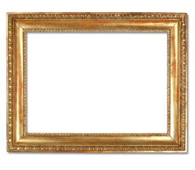 Cornice, Lombardia XIX secolo, legno intagliato e dorato