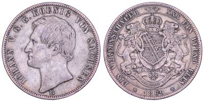 Johann, Taler 1869, Sachsen